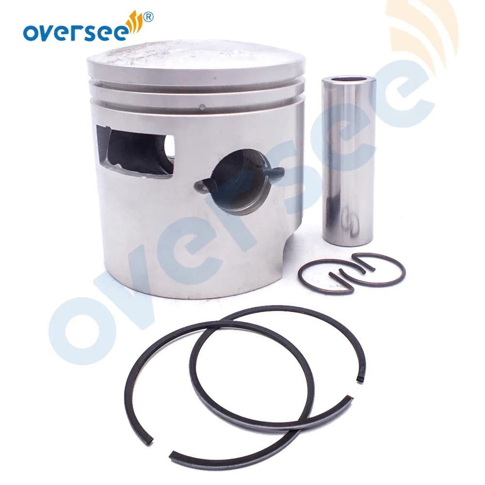 Oversee 61N-11631-00-95 STD Piston Set For Yamaha Parsun 25HP 30HP 61N 61R Outboard Engine Boat Motor Aftermarket Parts 72mm