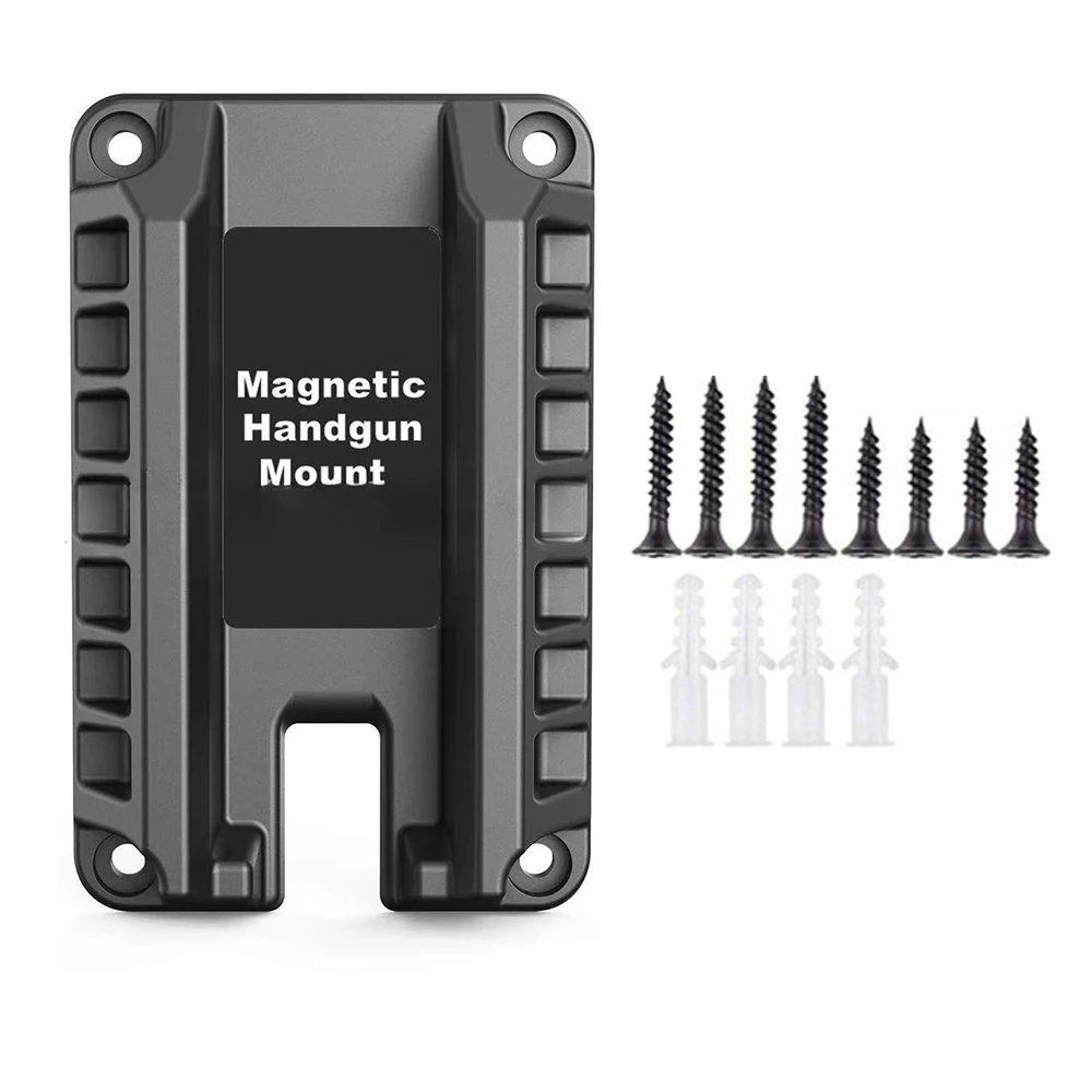 Magnetic Concealed Quick Draw Loaded Mount Pistol Holder 43LBS Pistol Magnet Mount Fits Flat Top Handguns Hunting