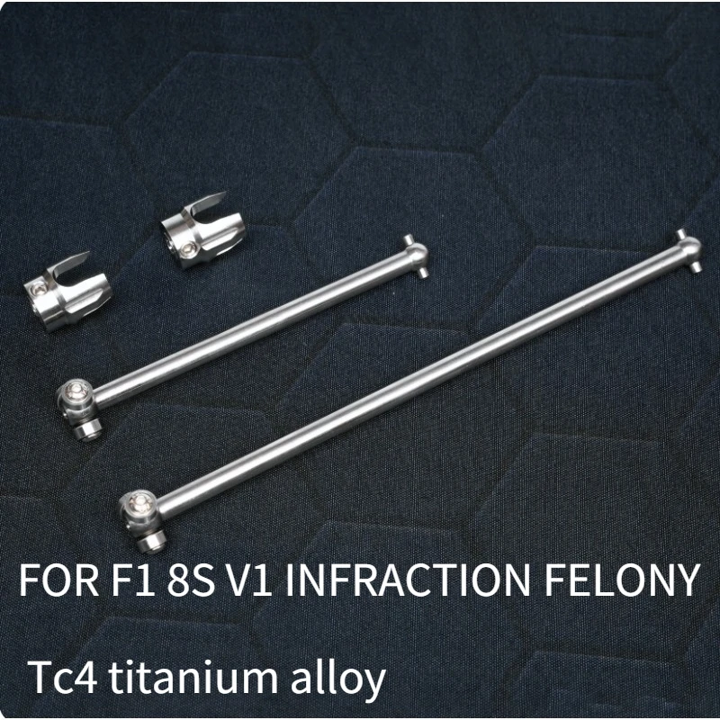 

Titanium Alloy Dogbone ARA310941 ARA310942 ,Driveshaft Center Spool Kit for ARRMA 1/7 Limitless F1 V2 Infraction Felony RC Car