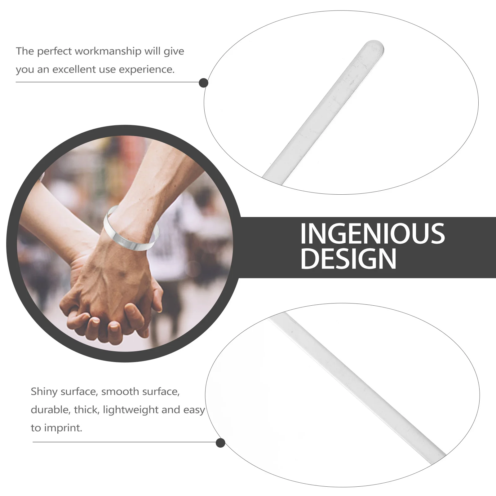 

10Pcs Stainless Steel Bracelet Blanks Cuff Adjustable for DIY Engraving Stamping Jewelry Making Craft Supplies