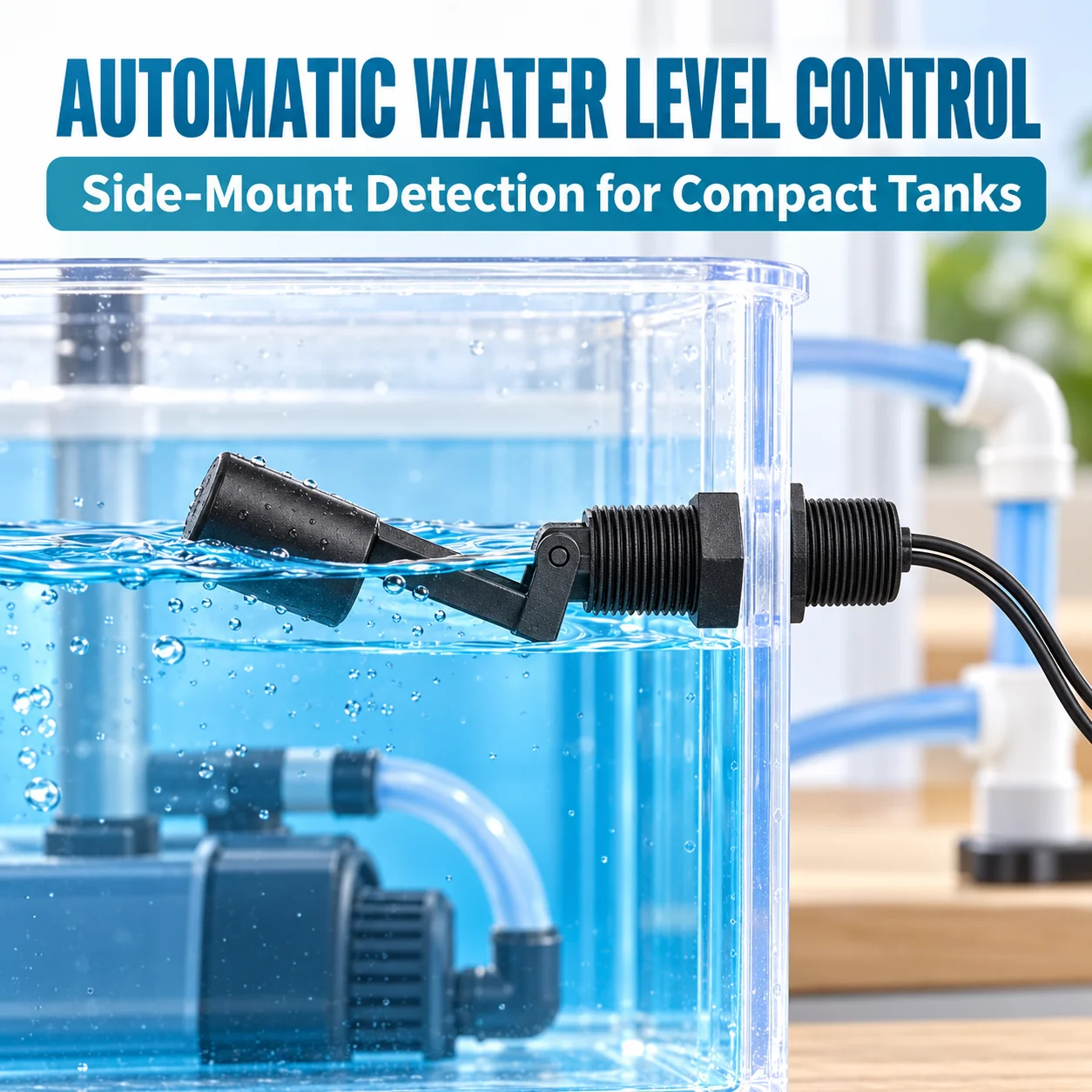 10PCS PP Plastic Side Mount Float Switch Corrosion Resistant Duckbill Type Liquid Water Level Sensor Magnetic Control
