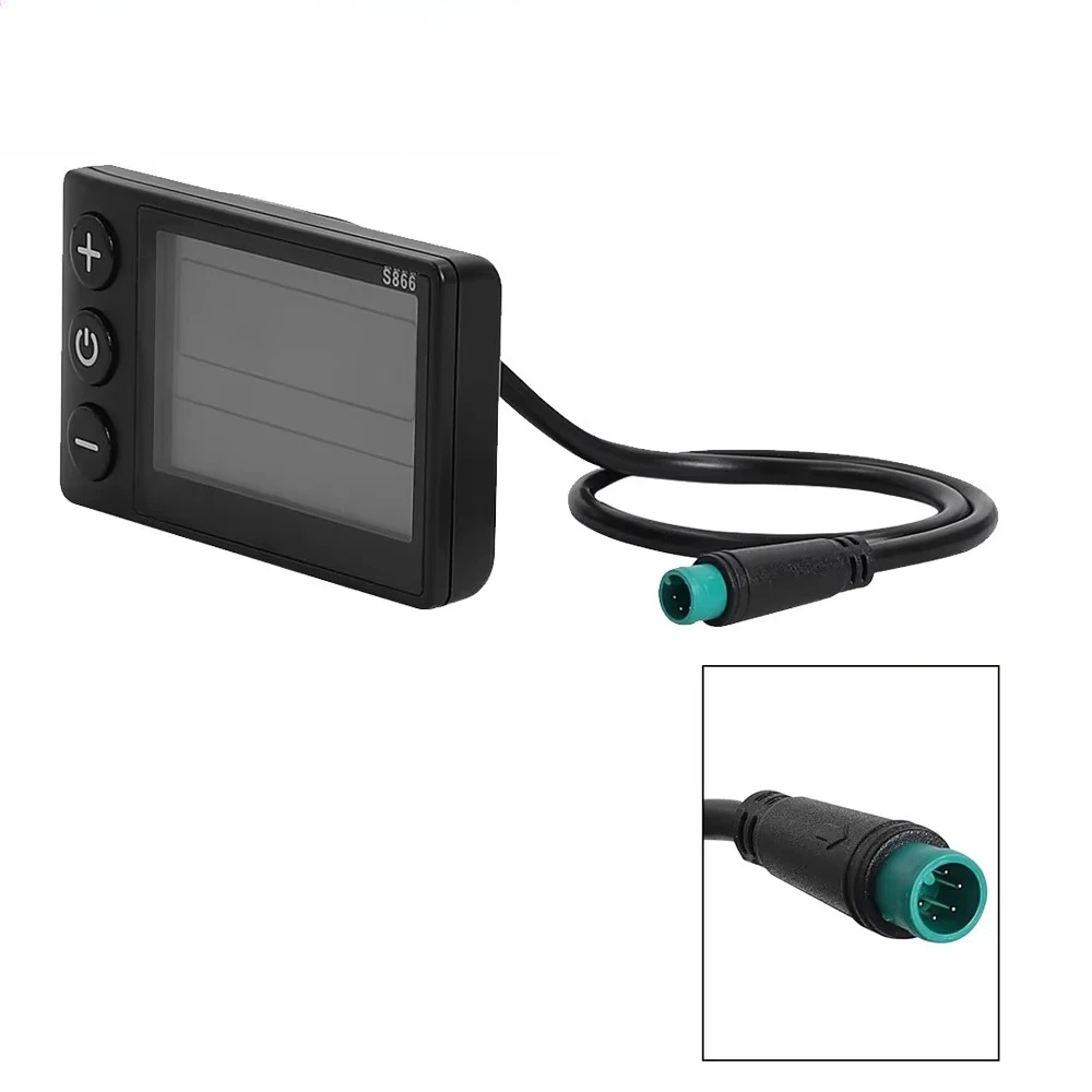 

24 В/36 В/48 В/60 В для электронного велосипеда, электрического скутера, велосипеда S866, комплект для переоборудования ЖК-панели, аксессуары для электрического велосипеда в сборе