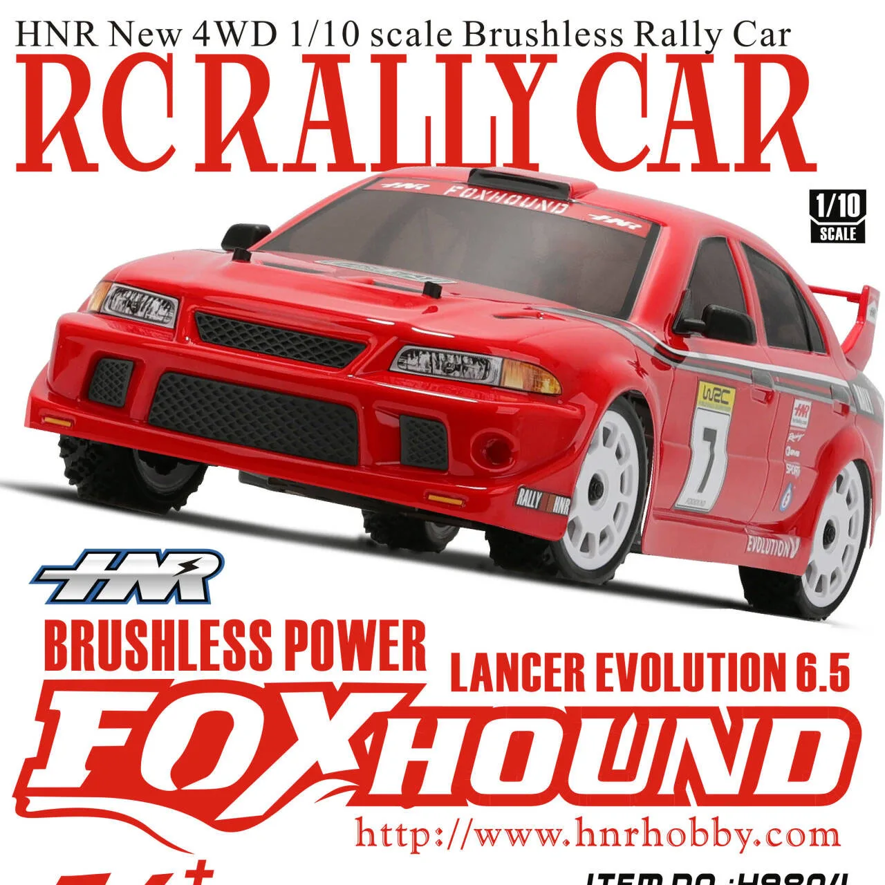 

HNR Hongnuo H9804 Foxhound Four-Wheel Drive Pull Off-Road Vehicle 1/10 Electric RC Remote Control Car Model Drift Racing Toy