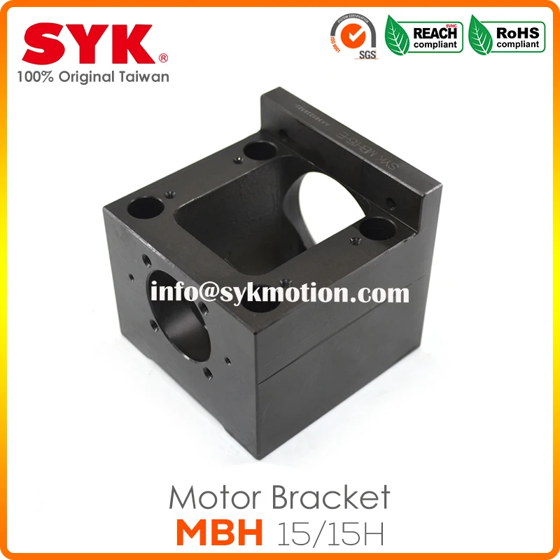 SYK Taiwan Professional Motor Bracket Support Unit Ball Screw Housing MBH15-D/DP/E/EP Stepper Servo Motor FK15 Coupler CNC Parts