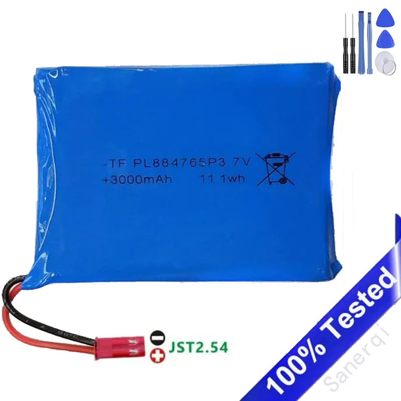 [L227] [L228]  3.7V 3500mAh 884765 Polymer Li-Ion Battery for IPCamera IPC CCTV Tester IPC3500 HD2800 HVT2600