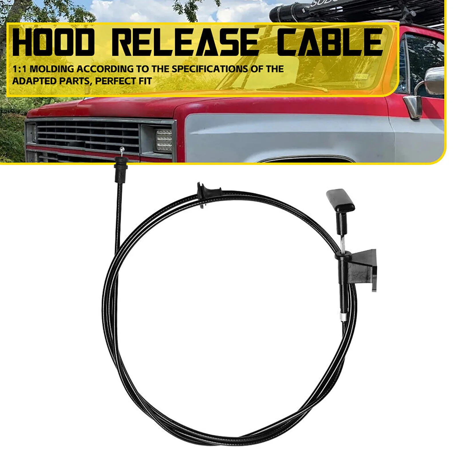 

1Pc Hood Latch Release Cable With Handle 14039963 Replacement Parts For Chevrolet For GMC Suburban 912-020 Car Accessories