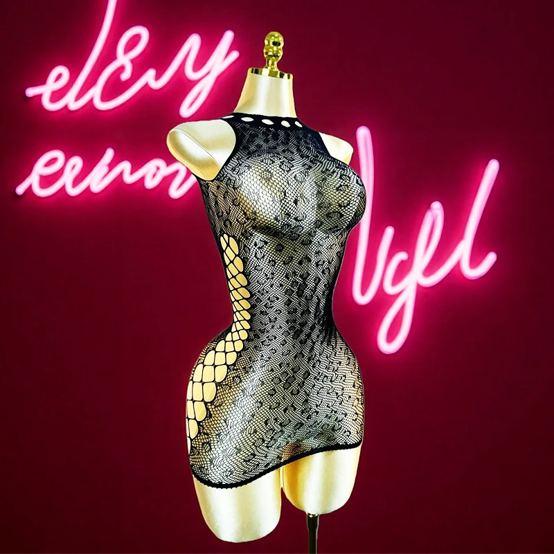 

1 шт., женское сексуальное женское белье, сексуальное ажурное накидка на День святого Валентина без бикини, облегающее платье с вырезами, See YD285