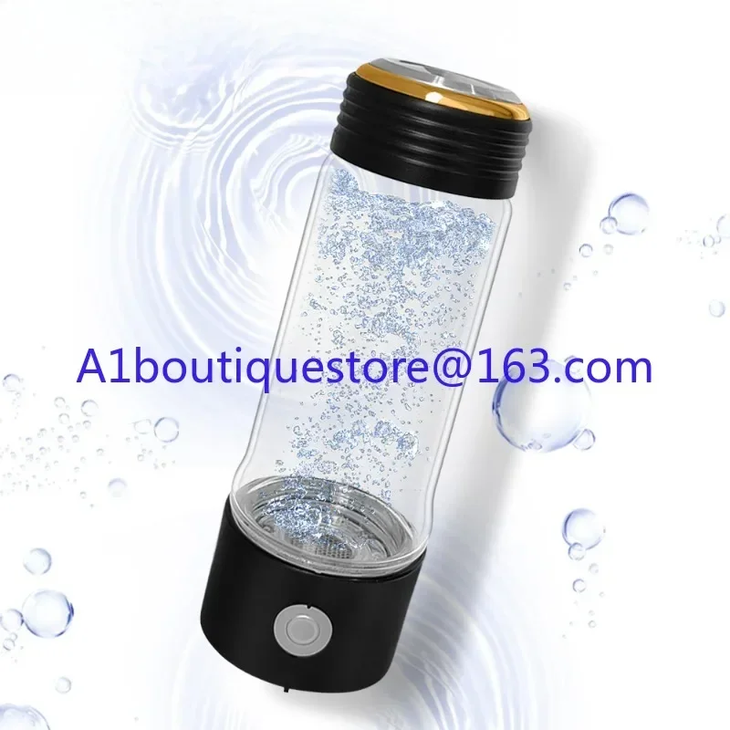 Hydrogen-rich water ionizer SPE electrolysis hydrogen-rich water glass bottle rechargeable