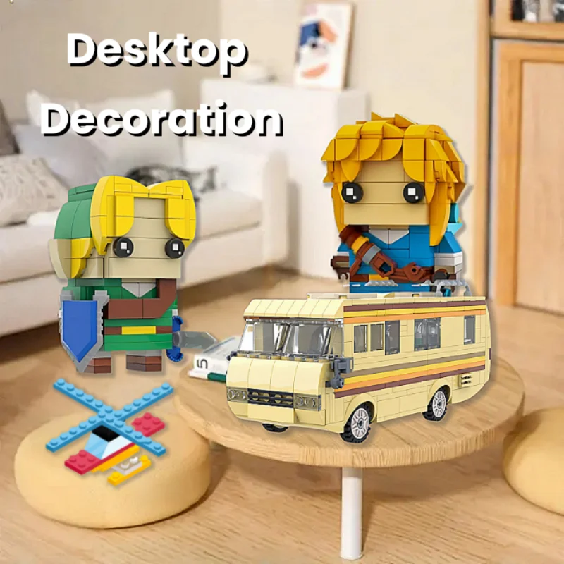 

Break Bad BUS Breath of The Wild Link 3 in 1 Children's New Year Birthday Gift,Room Desktop Decoration,Improve hands-on skills