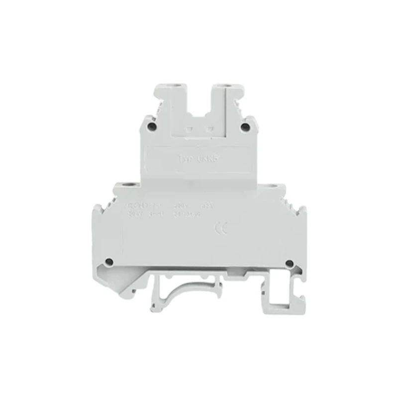 50pcs / box UKK5 DIN rail universal class PCB Terminal blocks double-deck