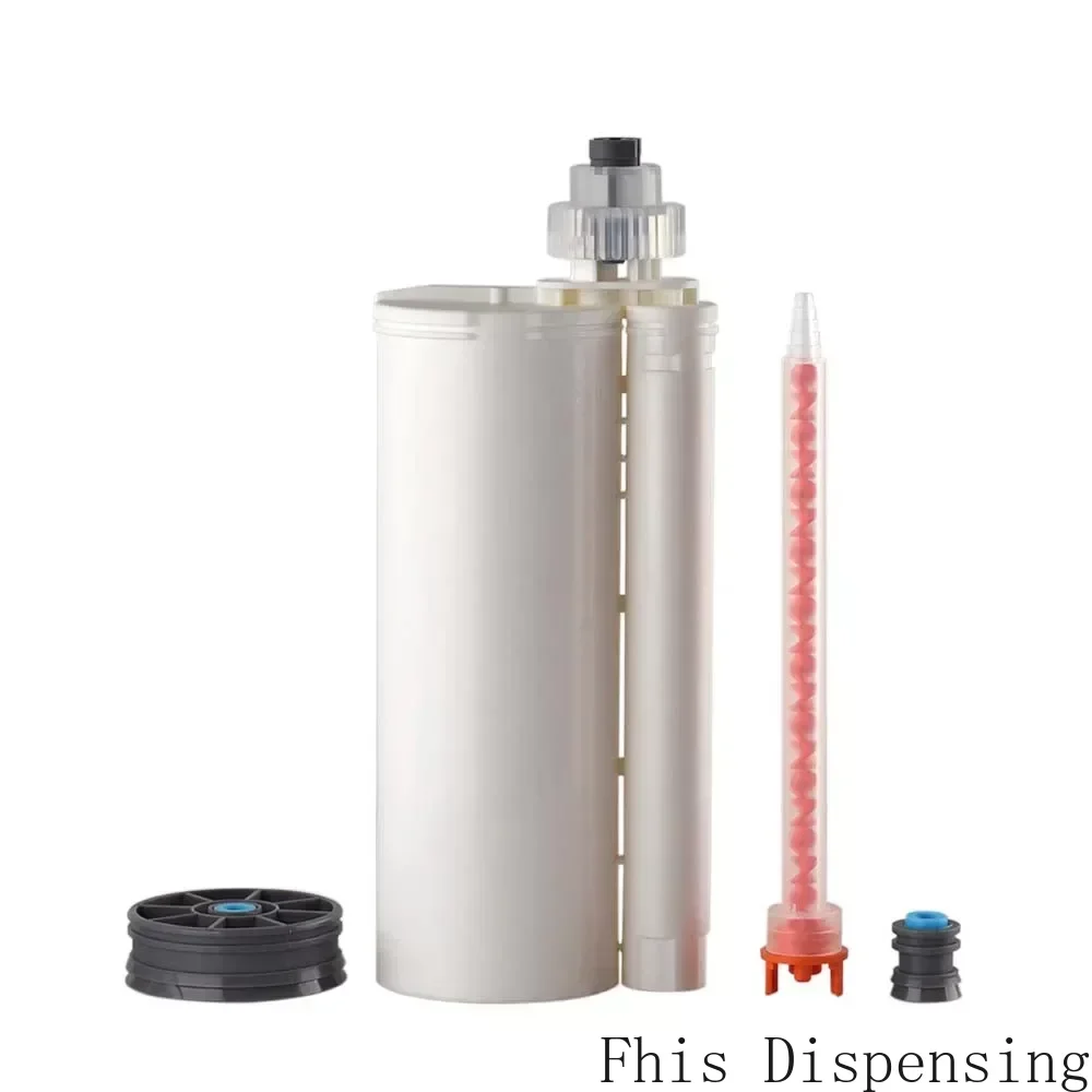 Wegwerp dubbele rubberen cartridge met mengbuis 490 ml 10:1 AB epoxyhars pistool PBT-materiaalcartridge