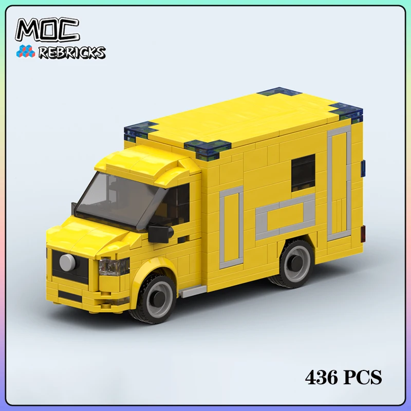 

City Series MOC Bricks Papendrecht Ambulance Building Block Model Kits DIY Originality Puzzle Assembling Display Toys Gift