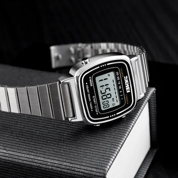 SKMEI 1901 Luxury Small Dial Digital Women Watch Ladies Calendar Waterproof Lady Sports…