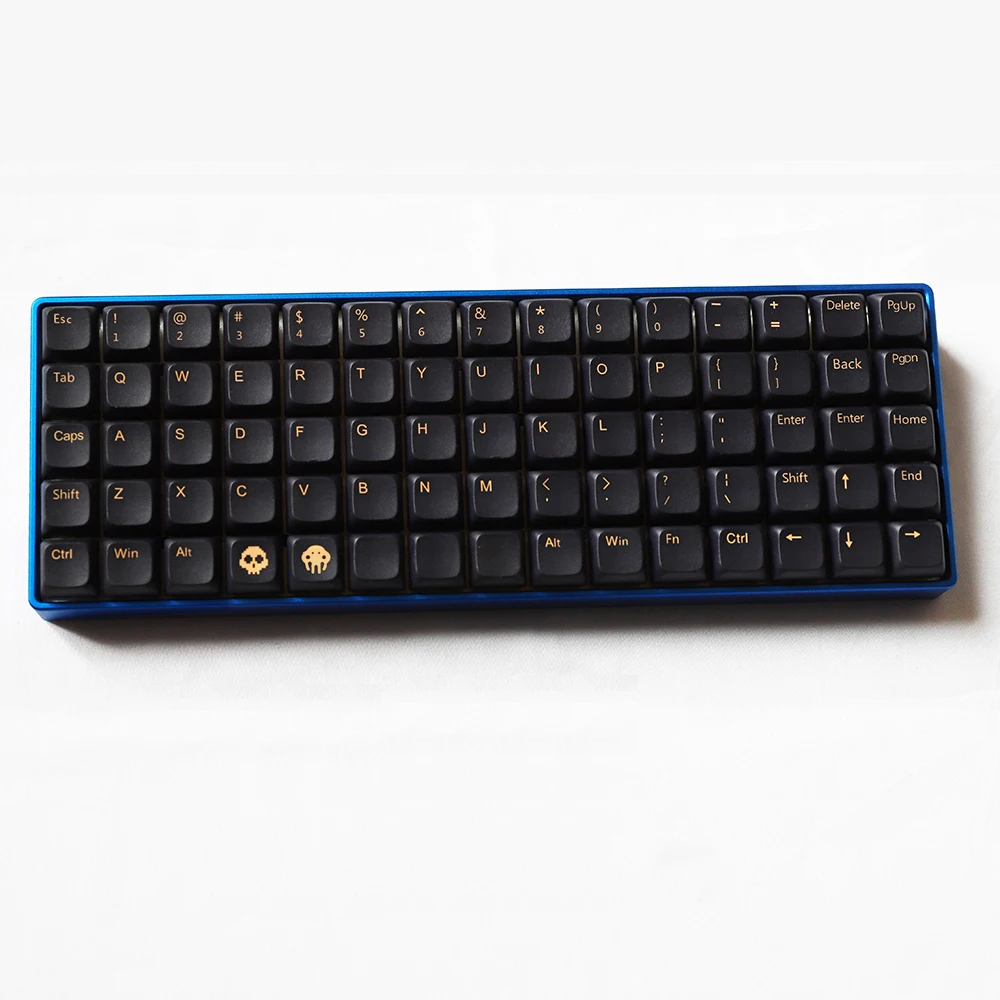 RGB75 Ortholinear Mechanical Keyboard CNC Al Crylic Shell Hot Swap RGB Backlit Gateron Kailh Cherry MX Switches QMK Firmware