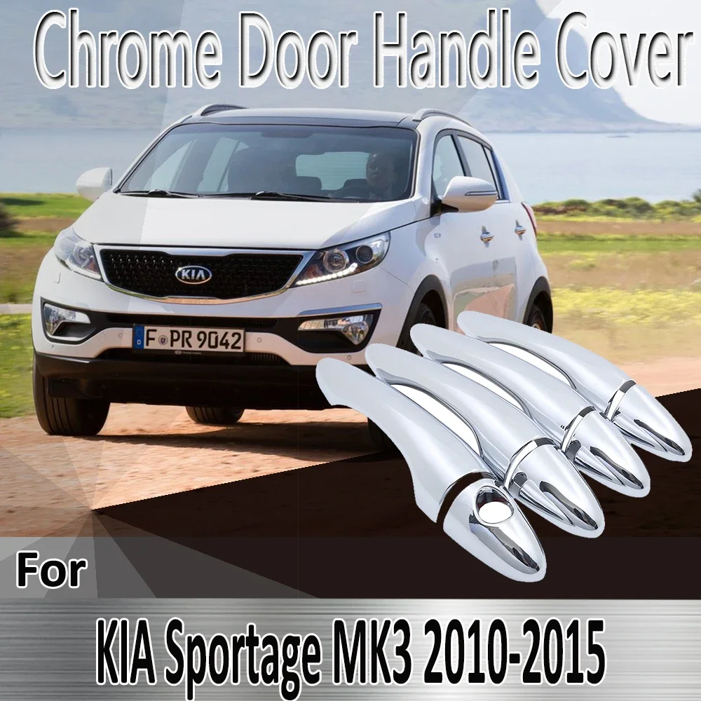 

Для KIA Sportage MK3 SL 2010 ~ 2015 2011 2012 2013 2014 наклейки украшения хромированная дверная ручка крышка ремонт автомобильные аксессуары