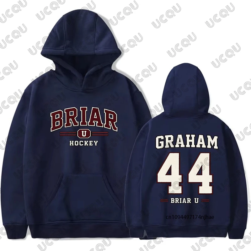 2026 Off Campus Briar University Graham 44 Cotton Hoodies For Men Women Long Sleeve Pullovers Casual Sportswear Oversized Tops