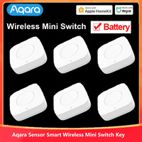 Smart Aqara Sensor Wireless Mini Switch Key Zigbee Connection Remote One Key Control Button Home Security Mijia Mihome Homekit