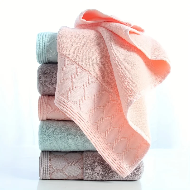 1pc Thickened soft absorbent towel, facial towel, household daily towel 13.39*29inch(34*74cm)