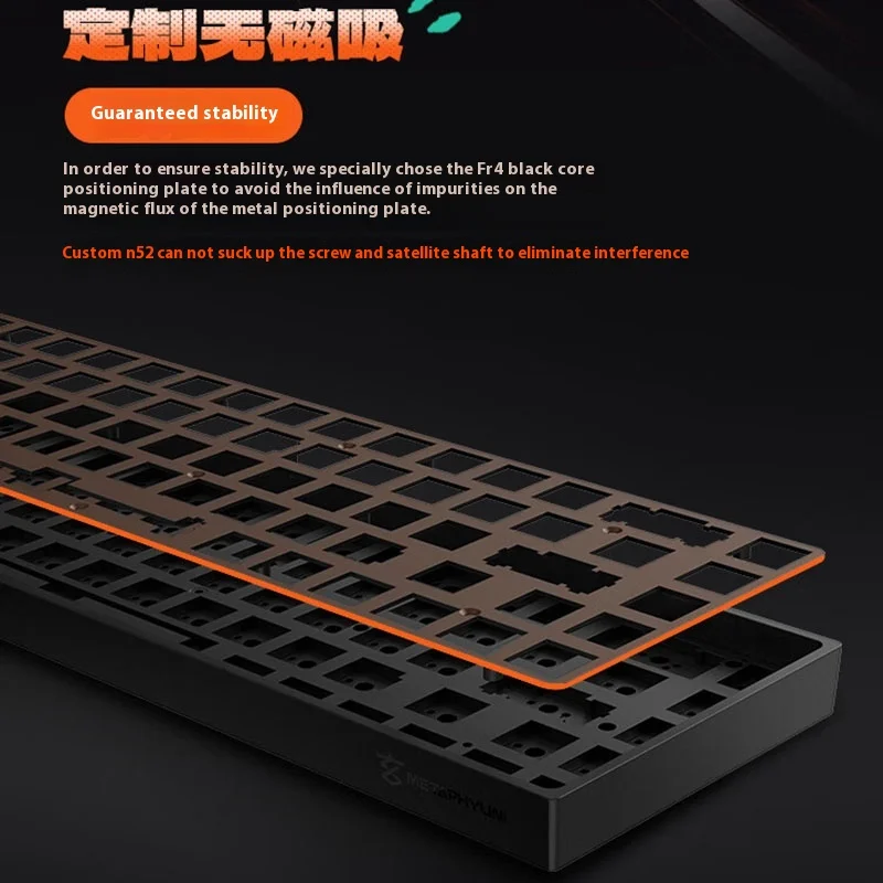 Metaphyuni-Clavier de jeu personnalisé Metapanda X68 Esports, axe magnétique, taux de retour 8k, structure supérieure, faible latence