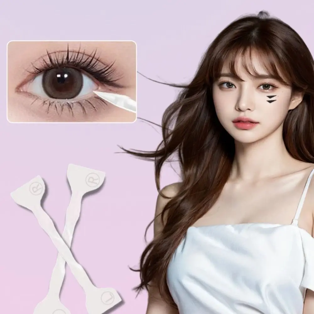 Waterproof Liquid Eyeliner Stamp Quick Dry DIY Triangle Eye Liner Extension Stamps Easy to Use Long Lasting Eyeliner Stamp Set