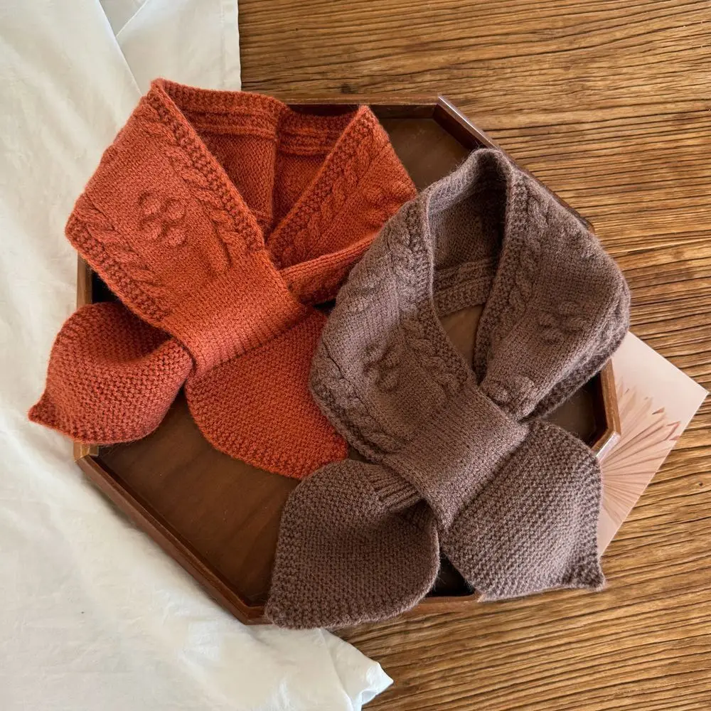 Simple Warm Kids Winter Scarf Thick Korean Neck Warmer Cute Princess Children Shawl Baby Boys Girls