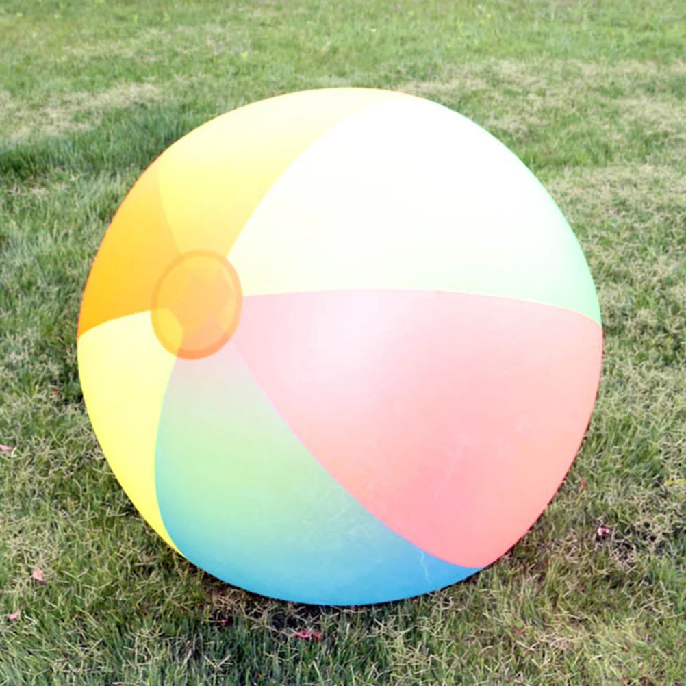 Inflatable Rainbow Beach Ball Summer Funny Water Fun Play Beach Ball Pool Ball Toy for Kids inflatable beach balls