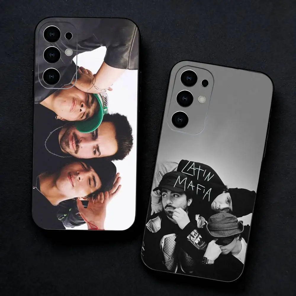 Band L-Latin Mafia Phone Case For Samsung S25,S24,S23,S22,S21,S20,Ultra,Plus,FE Black Soft Cover
