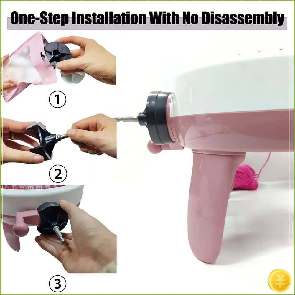 Knitting Machine Drill Attachment For Sentro Knitting Machine Adapter 3 Quick Knit For Sentro 22 Sentro 40 Sentro 48