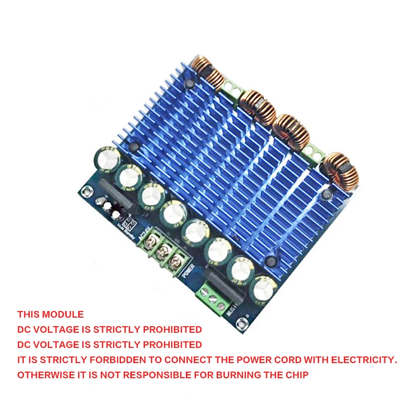 YWJJX 420W*2 audio amplifier board high power AC dual 24V TDA8954TH dual chip class D digital power amplifier board