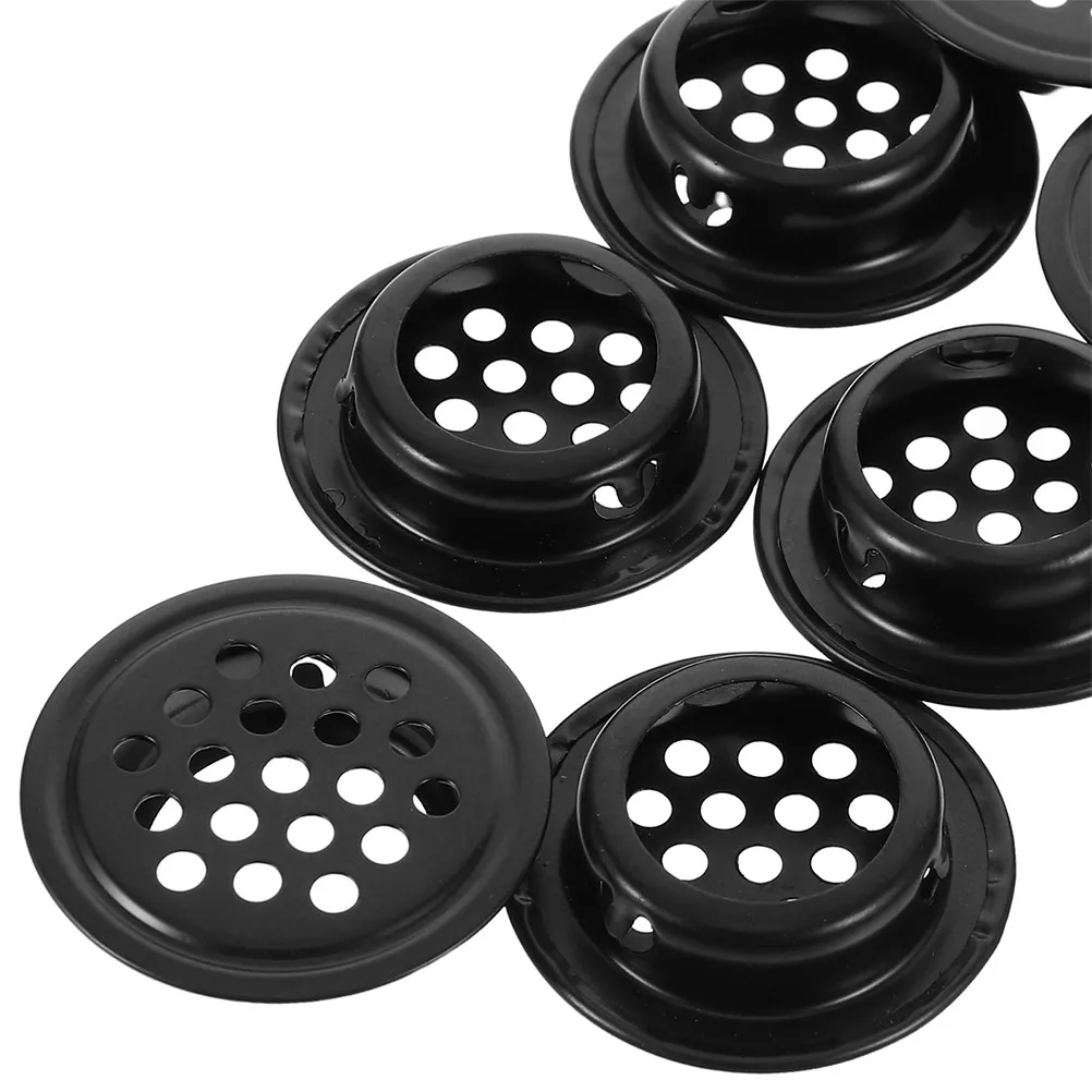 10Pcs 29mm Stainless Steel Round Mesh Vent Covers Cabinet Wardrobe Kitchen Bathroom Air Vents