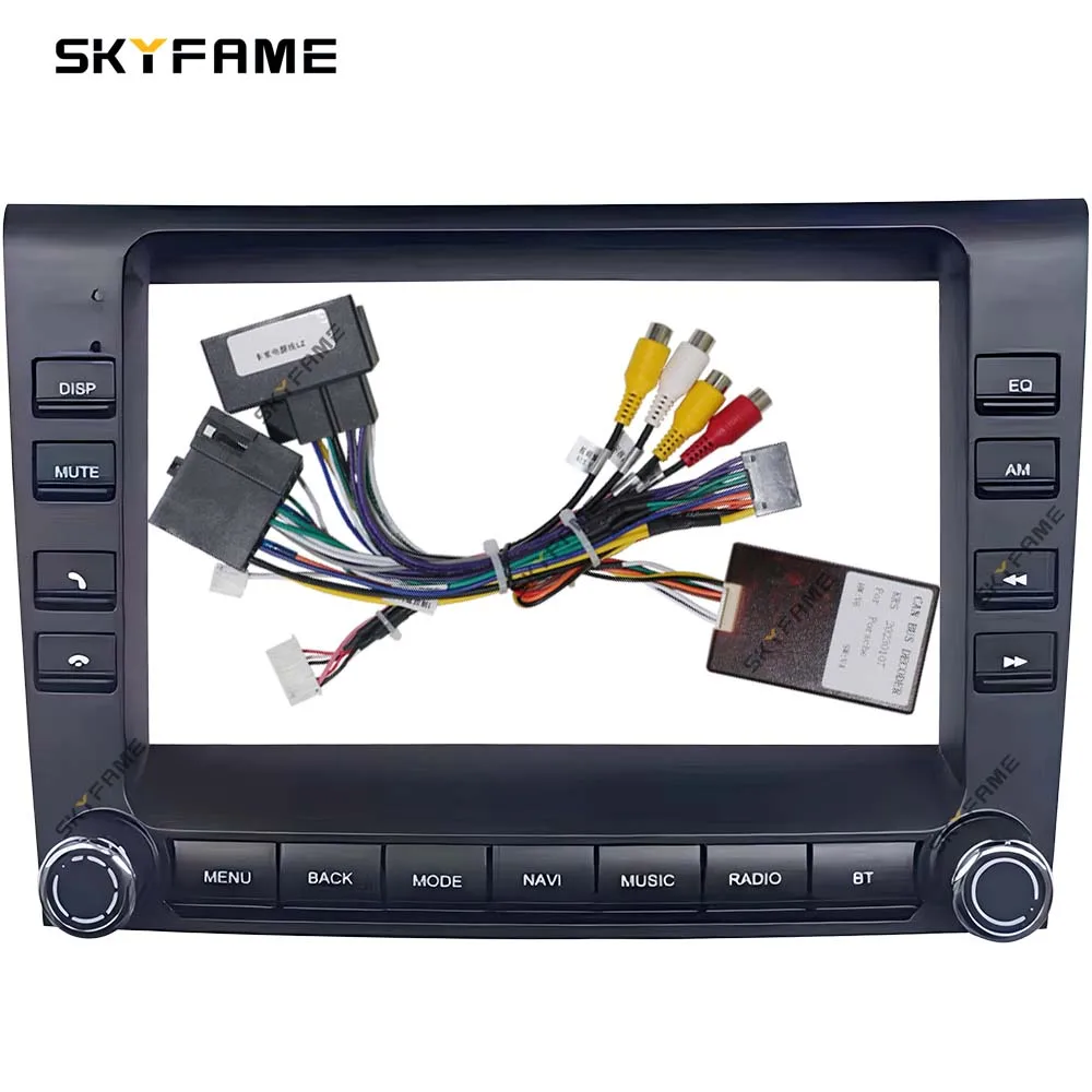 SKYFAME 7 Inch Car Frame Fascia Adapter Canbus Box Decoder Android Radio Dash Fitting Panel Kit For Porsche 911 Boxter Cayman