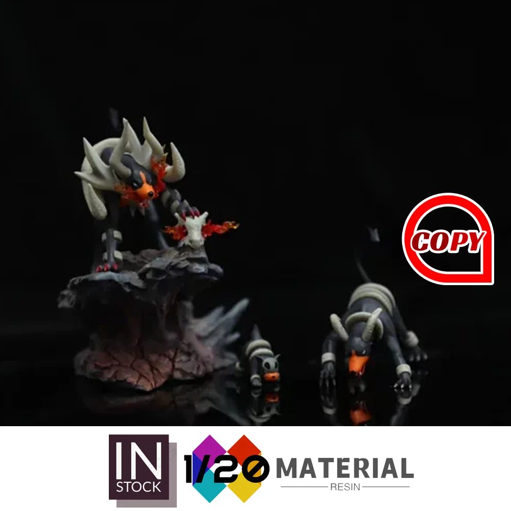 

[В наличии] Масштабная модель из смолы 1/20 [ZR] – Houndour & Houndoom & Mega Houndoom & Rock Basezr