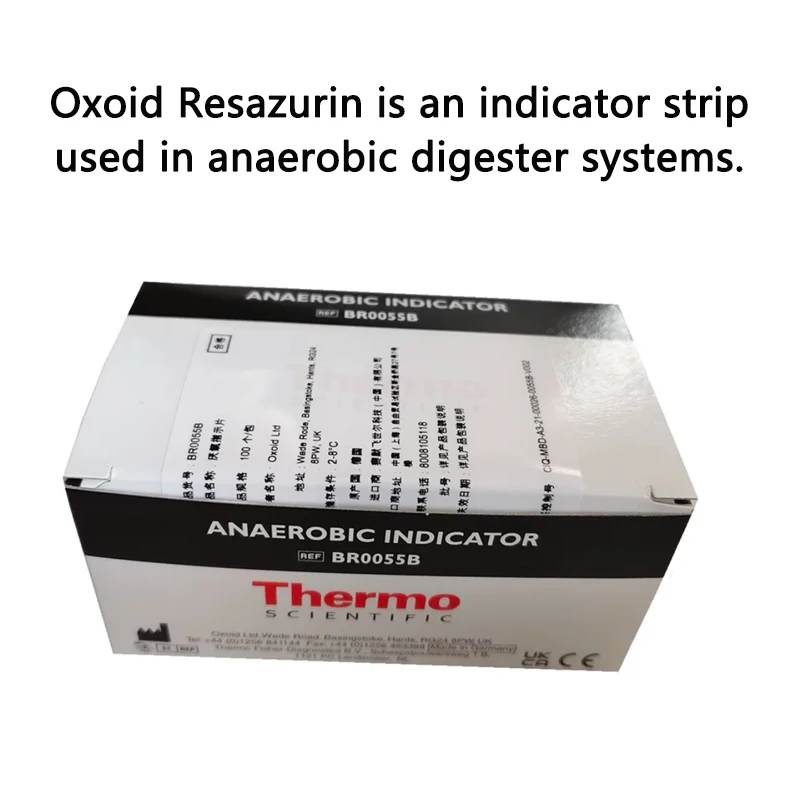 

BR0055B Anaerobic Indicator, Thermo Oxoid Resazurin is an indicator strip for anaerobic tank systems laboratory scientific