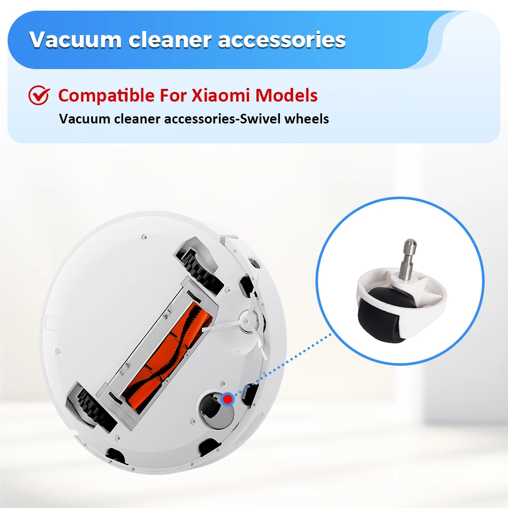 For Roborock S5 S50 S51 S52 S55 S6 S6 Pure S6 MaxV for Xiaomi 1st / SDJQR01RR Vacuum Cleaner Roller Brush Filter Wheel Mop Part
