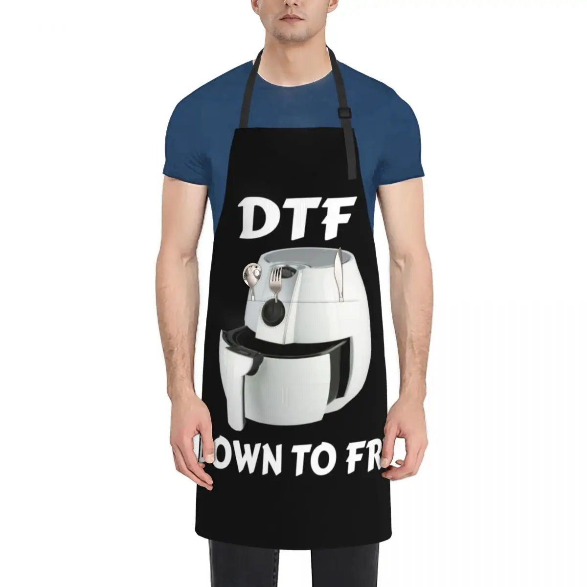 

Air Fryer DTF - Down To Fry - Funny Air Fryer Chef Gift - Air Fryer Lover Gift Apron innovative kitchen and home items Apron