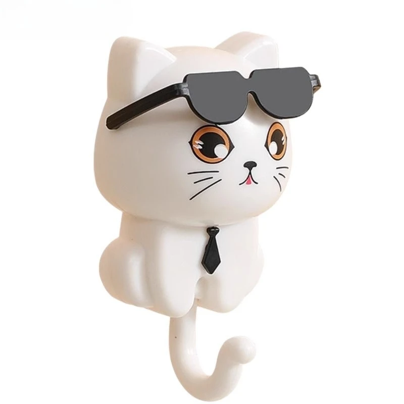 

No Punching Cartoon Adhesive Hook Superglue Seamless Paste Creative Cute Tissue Key Decorative Hanging Hooks Home Accessories