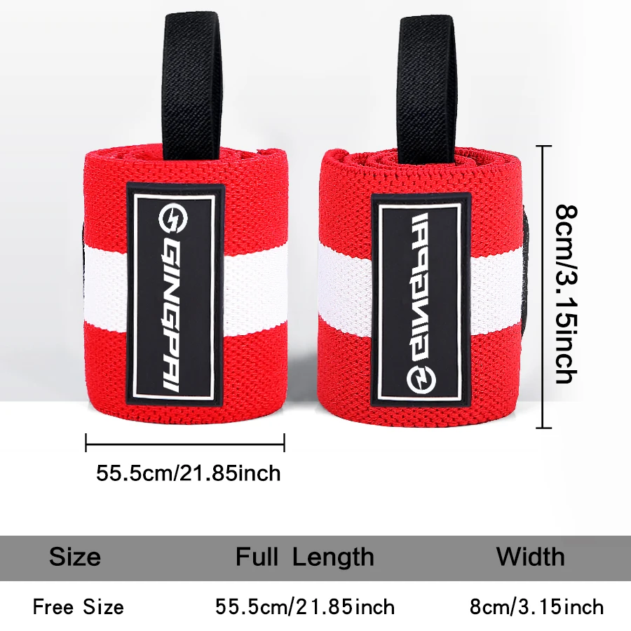 Fitness men's women's wrist guards power bands wrist straps sprains straps strength training bench presses push ups