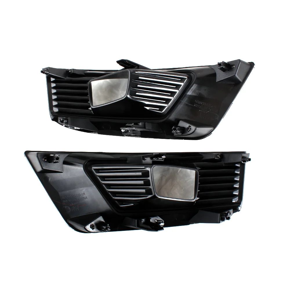 For Nissan Armada Patrol 2021 2022 2023 Front LED Fog Light Assembly Kit Complete Fog Lamp Set With Chrome Bezel Wire Harness Sw