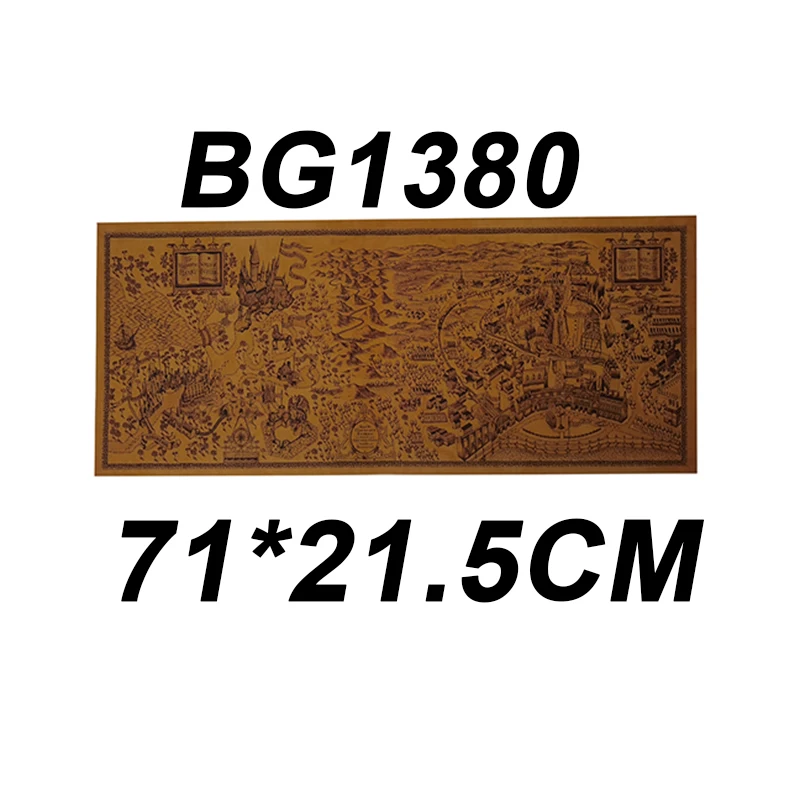 1 Pcs English poster Vintage decoration Student school stylistic teaching geography atlas Science fiction movie treasure map image 6
