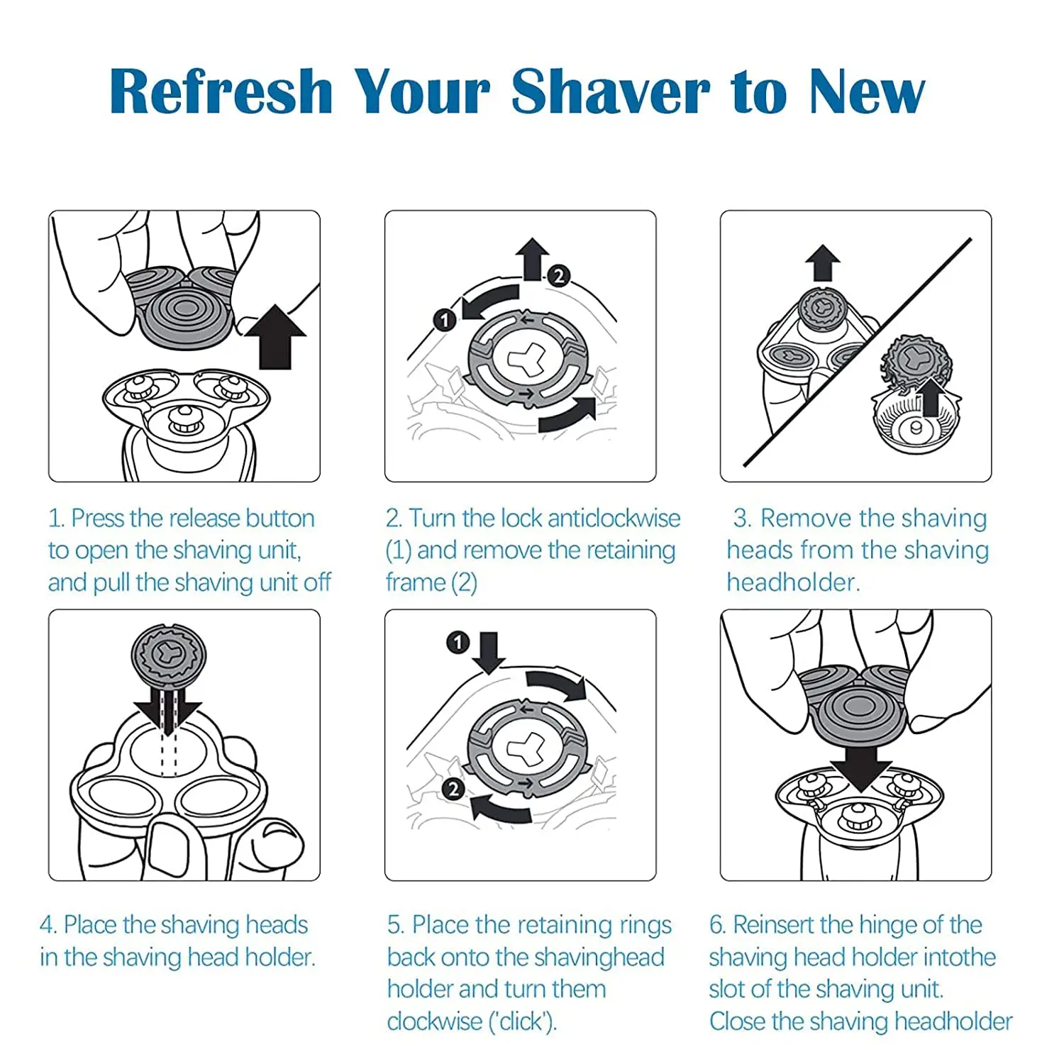 

Replacement Head Forr Is Used For Men's Replacement Head For