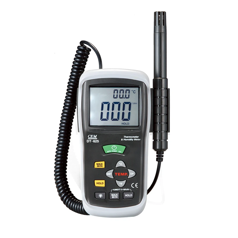 DT-625 thermo-hygrometer with Wet Bulb Temperature Dew Point temperature for lab industrial Engineer professional use