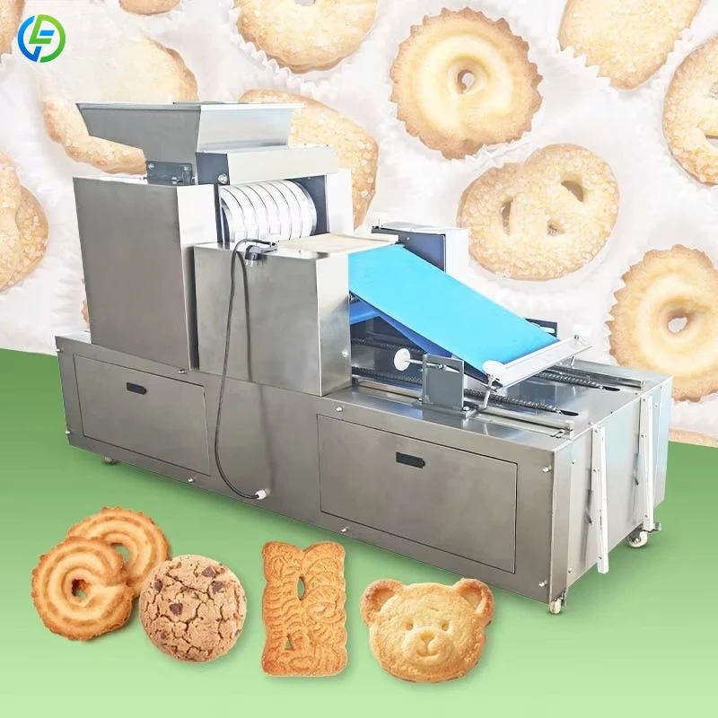Industrial Walnut Cookie Rouleau De Machine a Biscuit Rotatif Soft Pet Small Scale Biscuit Make Machine Customized