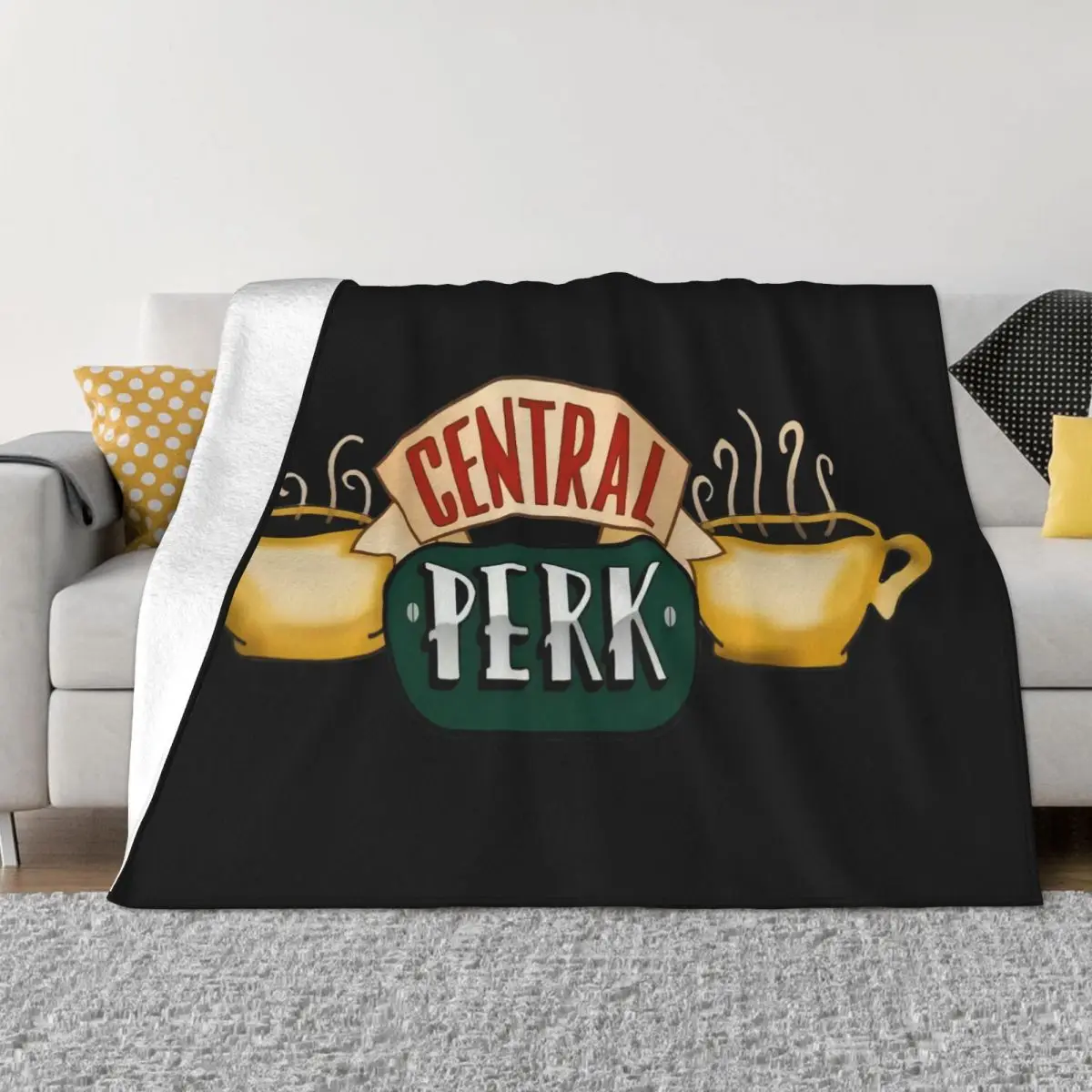 Friends Central Perk Women Men Middle Aged Creative Hip Hop Pure Teenage Novelty Creative Design New Print Throw Blanket