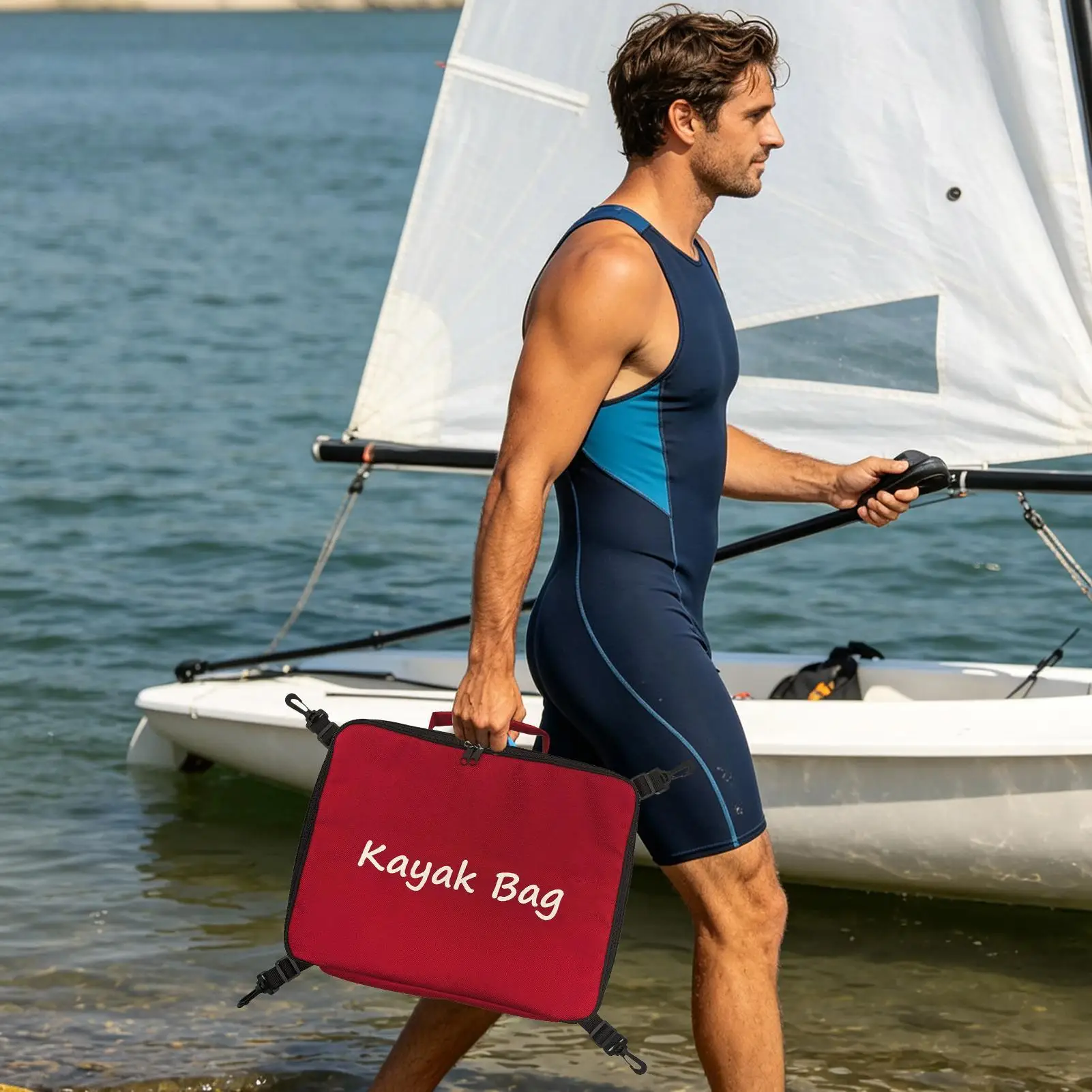 Paddleboard Deck Bag 10L Portable Insulated Organizer Pouch Deck Storage Bag For Kayaks Canoe Boat Beach Surfing Traveling
