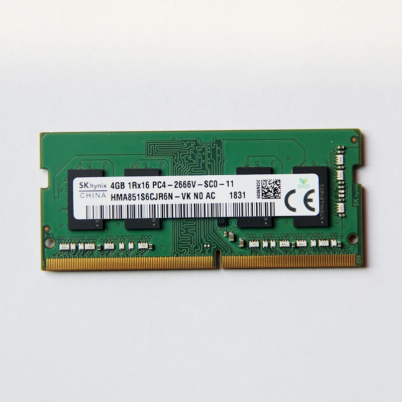 

Sk hynix DDR4 RAM 4GB 1Rx16 PC4-2666V-SC0-11 ddr4 4gb 2666MHz Laptop memory