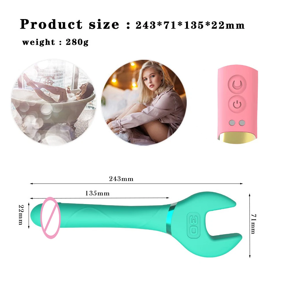 Wrench Vibrator Self Retracting Dildo Female Vagina Anal Masturbator Into Novelty Clitoral Stimulator Nipple Massage Sex Toy