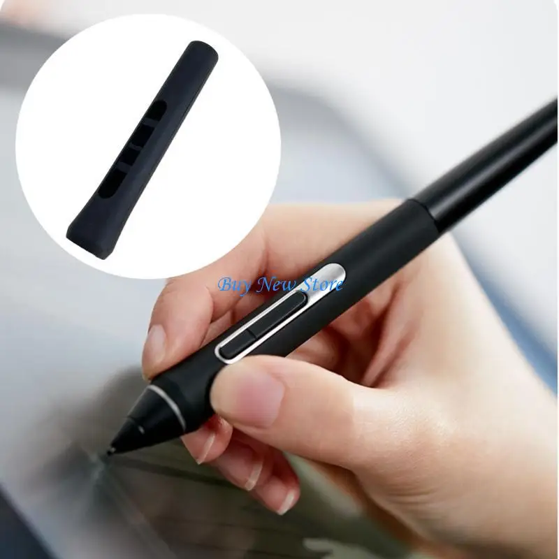 

20CE Touch Pen Slot Protective Sleeve for WacomKP504E Silicone Grip Holder Sleeve