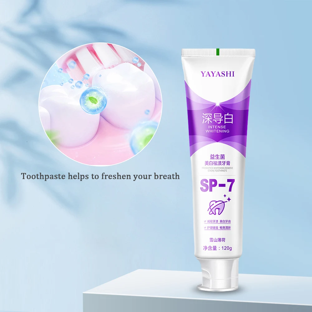120g Fresh Breath Toothpaste Protect Gums Probiotic Toothpaste Stain Removing Toothpaste Mouth Teeth Cleaning Health Tooth Care