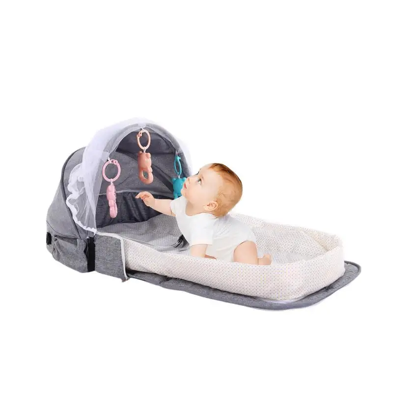 Travel Bassinet Portable Anti-Pressure Kids Co-Sleeping Bed Travel Bed Breathable Cradle Cot Kids Co-Sleeping Bed Travel Pod