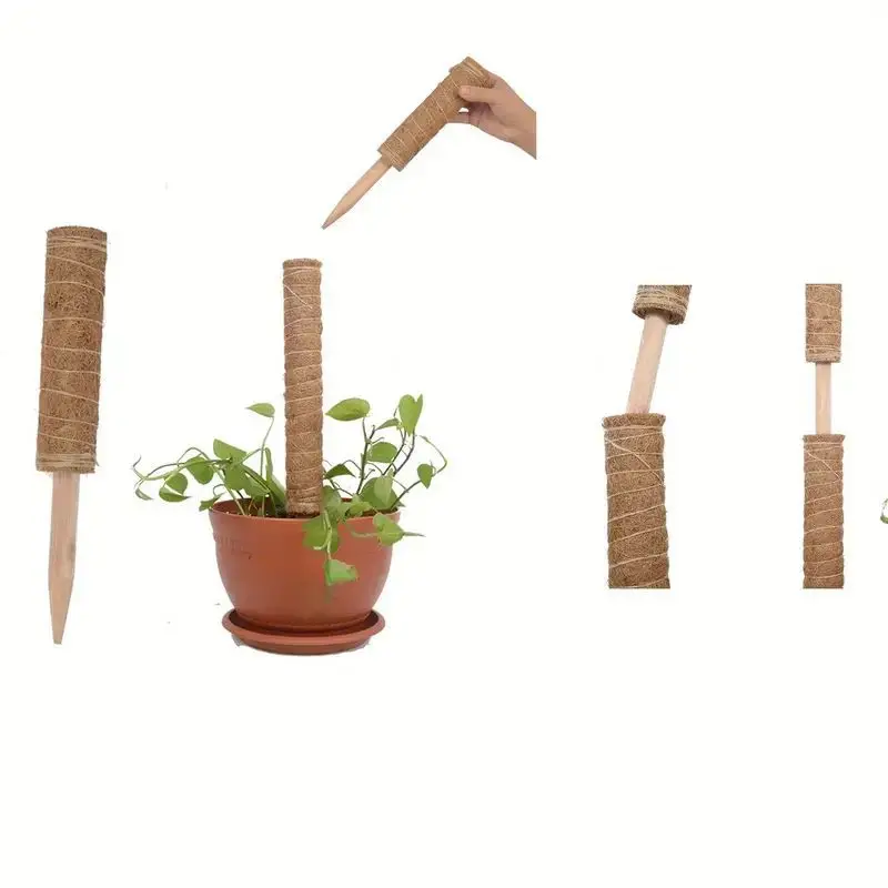 Gardening Supplies, Dill Potted Plant Climbing Rod Coconut Palm Stick Flower Holder Coconut Palm Climbing Rod 30/40/50 CM